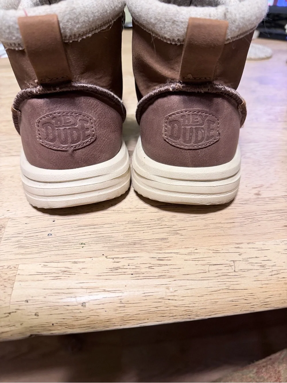 Hey Dude Men's Tan Lace-Up Casual Boots